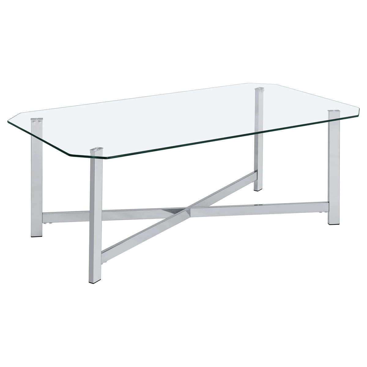 Cronin Glass Top Coffee & End Tables - Coffee Table
