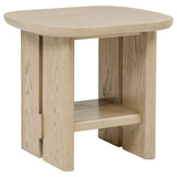 Kailani Coastal Coffee Table, End Table, Sofa Table & 79" Cane TV Stand - End Table