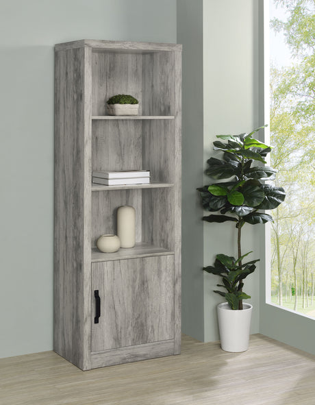 Burke 59" TV Stand & Entertainment Center with Media Towers - Grey Driftwood, Fits TVs up to 65" - lifestyle