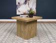 Devar Square Block-Base Coffee Table & End Table Sets - Rustic Natural Mango Wood Grain – view 11