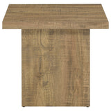 Devar Square Block-Base Coffee Table & End Table Sets - Rustic Natural Mango Wood Grain – view 12