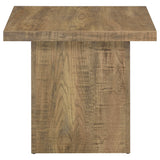 Devar Square Block-Base Coffee Table & End Table Sets - Rustic Natural Mango Wood Grain – view 13