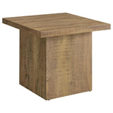 Devar Square Block-Base Coffee Table & End Table Sets - Rustic Natural Mango Wood Grain – view 18