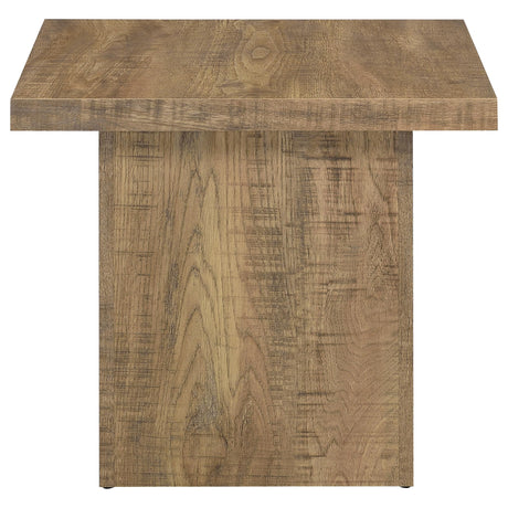 Devar Square Block-Base Coffee Table & End Table Sets - Rustic Natural Mango Wood Grain – view 20