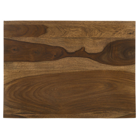 Odilia Solid Sheesham Coffee Table, End Table & Console - U-Shaped Rustic Modern Design in Auburn – view 16