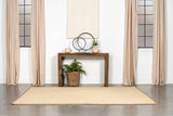 Odilia Solid Sheesham Coffee Table, End Table & Console - U-Shaped Rustic Modern Design in Auburn – view 20