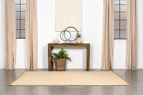 Odilia Solid Sheesham Coffee Table, End Table & Console - U-Shaped Rustic Modern Design in Auburn – view 20
