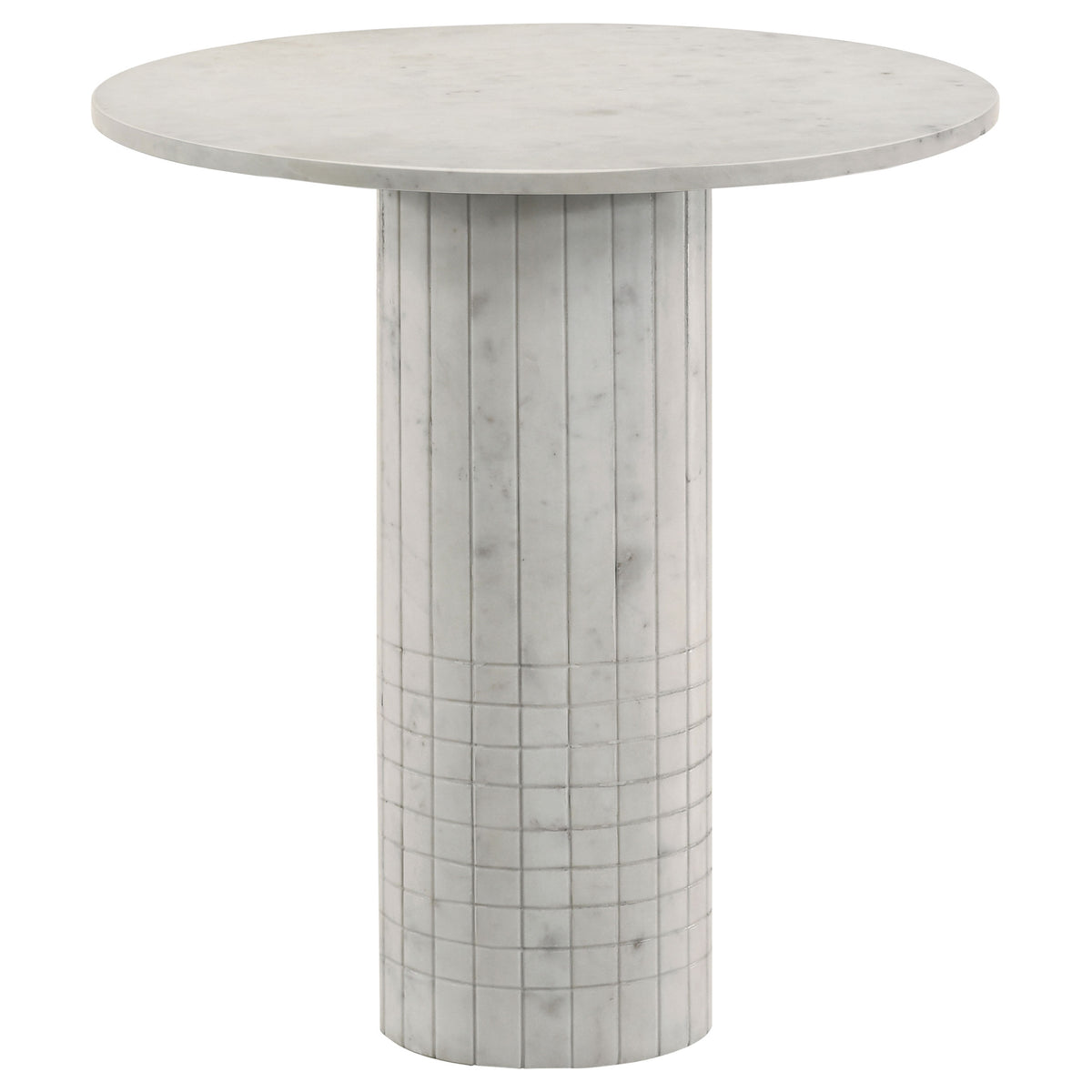Astoria Round Genuine Marble Coffee Table & End Table Sets - 22" End Table Only