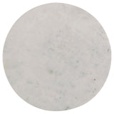 Astoria Round Genuine Marble Coffee Table & End Table Sets - Fluted Pedestal Bases in White – view 19