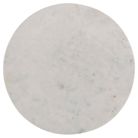 Astoria Round Genuine Marble Coffee Table & End Table Sets - Fluted Pedestal Bases in White – view 19