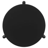 Cordova Round Solid Wood Coffee Table, End Table & Sets - Bold Modern Design in Black – view 12