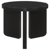 Cordova Round Solid Wood Coffee Table, End Table & Sets - Bold Modern Design in Black – view 16
