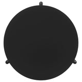 Cordova Round Solid Wood Coffee Table, End Table & Sets - Bold Modern Design in Black – view 8