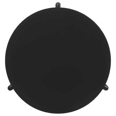 Cordova Round Solid Wood Coffee Table, End Table & Sets - Bold Modern Design in Black – view 8