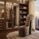 Tristam 40" Modern Glam High Heel Lounge Chair - detail view