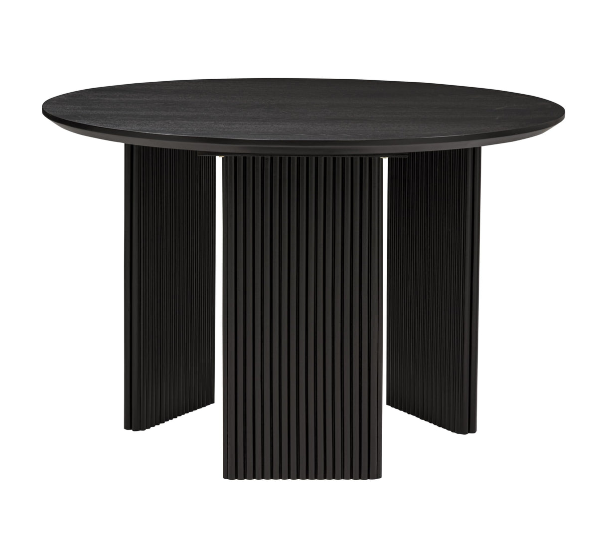 al Ash Veneer Wood Fluted Tripod Base Kitchen Room Furniture Stationary Set (DT256B5) - detail view