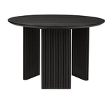 al Ash Veneer Wood Fluted Tripod Base Kitchen Room Furniture Stationary Set (DT256B5) - detail view