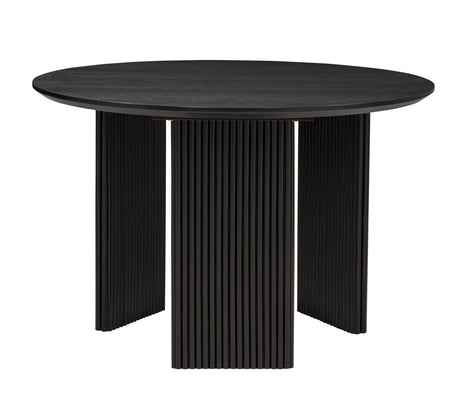 al Ash Veneer Wood Fluted Tripod Base Kitchen Room Furniture Stationary Set (DT256B5) - detail view
