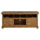 Payne 60" Farmhouse TV Stand with Open Shelves - Distressed Brown Pine for TVs up to 65" – view 3