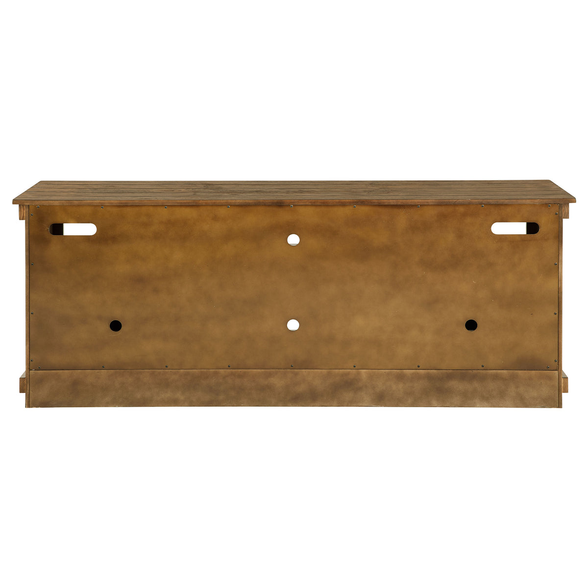 Payne 70" Farmhouse TV Stand - Two Cabinets & Open Shelves in Distressed Brown, Fits TVs up to 75" – view 8