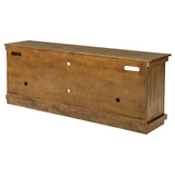 Payne 70" Farmhouse TV Stand - Two Cabinets & Open Shelves in Distressed Brown, Fits TVs up to 75" – view 9