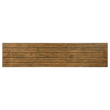 Payne 70" Farmhouse TV Stand - Two Cabinets & Open Shelves in Distressed Brown, Fits TVs up to 75" – view 11
