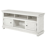 Payne 60" Farmhouse TV Stand - Distressed White Media Console with Open Shelves, Fits TVs up to 65" – view 5
