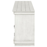 Payne 60" Farmhouse TV Stand - Distressed White Media Console with Open Shelves, Fits TVs up to 65" – view 6