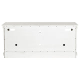 Payne 60" Farmhouse TV Stand - Distressed White Media Console with Open Shelves, Fits TVs up to 65" – view 8