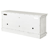 Payne 60" Farmhouse TV Stand - Distressed White Media Console with Open Shelves, Fits TVs up to 65" – view 9