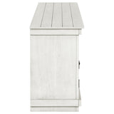 Payne 60" Farmhouse TV Stand - Distressed White Media Console with Open Shelves, Fits TVs up to 65" – view 10