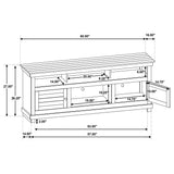 Payne 60" TV Stand - Farmhouse Distressed Java Media Console for TVs up to 65" – view 13