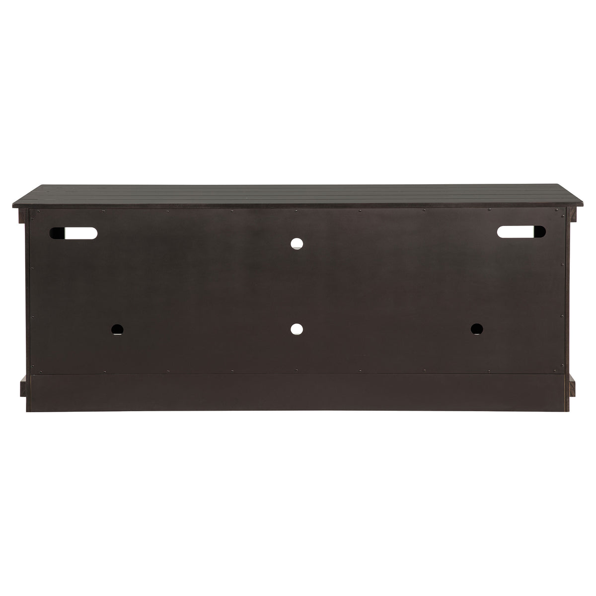 Payne 70" Farmhouse TV Stand - Distressed Java Pine with Cabinets & Open Shelves – view 8