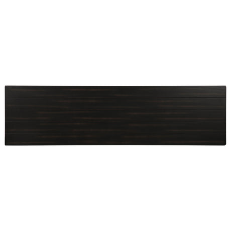 Payne 70" Farmhouse TV Stand - Distressed Java Pine with Cabinets & Open Shelves – view 11
