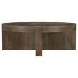 Kinkaid Round Solid Mango Wood Coffee & End Table - Round Coffee Table