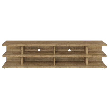Cartmill 78" TV Stand - Rustic Mango 2-Tier Media Console for TVs up to 85" – view 3