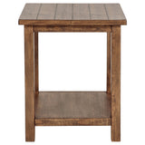 Payne Farmhouse Coffee, End & Console Tables with Shelf - Distressed Brown Pine – view 18