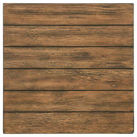 Payne Farmhouse Coffee, End & Console Tables with Shelf - Distressed Brown Pine – view 19