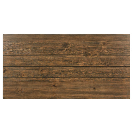 Payne Farmhouse Coffee, End & Console Tables with Shelf - Distressed Brown Pine – view 12