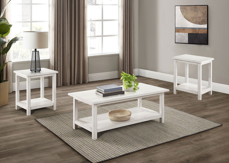Payne Coffee Table, End Tables & Console - 3pcs- Coffee Table + 2 End Tables