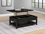 Payne 48" Lift-Top Coffee Table on Casters - Hidden Storage & Lower Shelf in Distressed Java – view 3