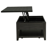 Payne 48" Lift-Top Coffee Table on Casters - Hidden Storage & Lower Shelf in Distressed Java – view 8