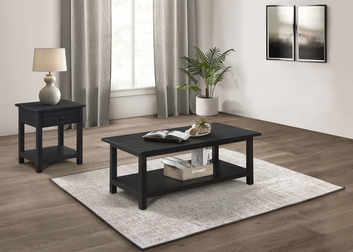 Payne Coffee Table, End Tables & Console - 2pcs- Coffee Table + 1-Drawer End Table