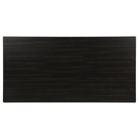 Payne Coffee Table, End Tables & Console - Rustic Farmhouse Distressed Java with Open Shelves – view 15
