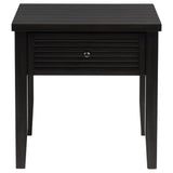 Concord Coffee Table & End Table - Distressed Java Planked Top with Louvered Drawers – view 16
