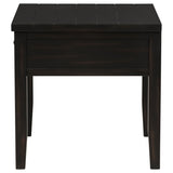 Concord Coffee Table & End Table - Distressed Java Planked Top with Louvered Drawers – view 17