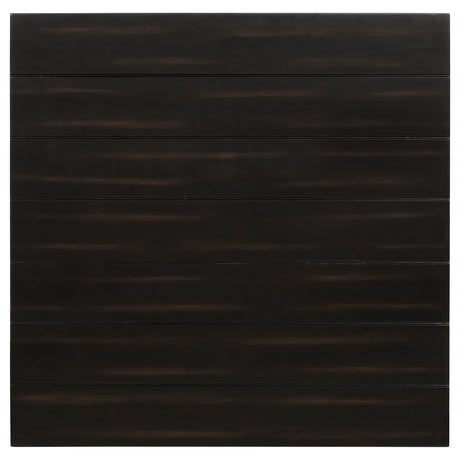 Concord Coffee Table & End Table - Distressed Java Planked Top with Louvered Drawers – view 19