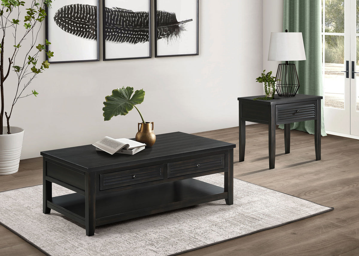 Concord Coffee Table & End Table - 2pcs- Coffee Table + End Table