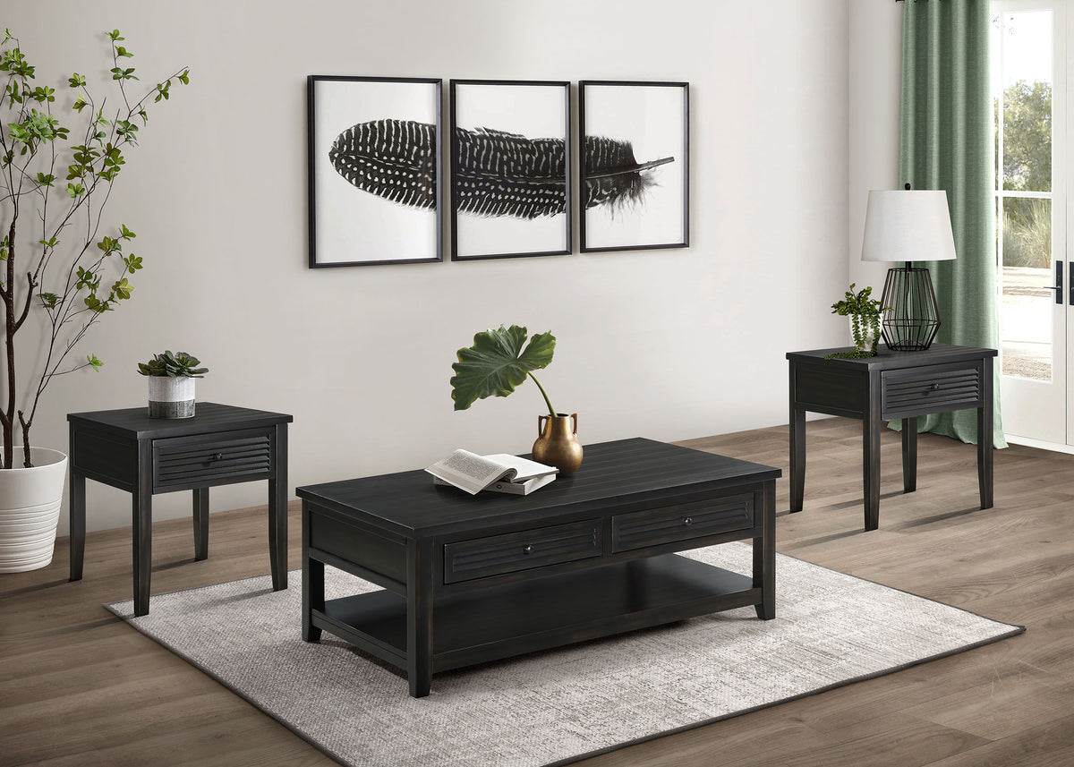 Concord Coffee Table & End Table - 3pcs- Coffee Table + 2 End Tables