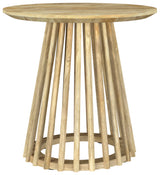 Touhy Round Solid Mango Wood Coffee & End Table - Round End Table